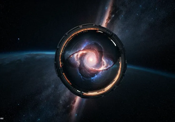 interstellar black hole, 6th dimension, 4k realistic, unreal engine, VRAY render,   octane render, nebula, stars --uplight