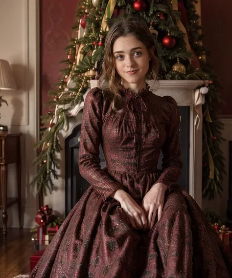 RAW, 50mm f 1.2, full body photograph or gorgeous fit, thin n4t4l14d, face , wearing a red Victorian dress posing in front of ((Christmas tree)) in large Victorian Room, fireplace, eye contact, flirty smile, hyperdetailed
<lora:n4t4l14d:1>