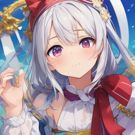 (((masterpiece))) , (((best quality))) , anime style, 2d, Kawaii Samurai lovely 1girl, solo, Writing, Tilted head, Light hairstyle, key visual