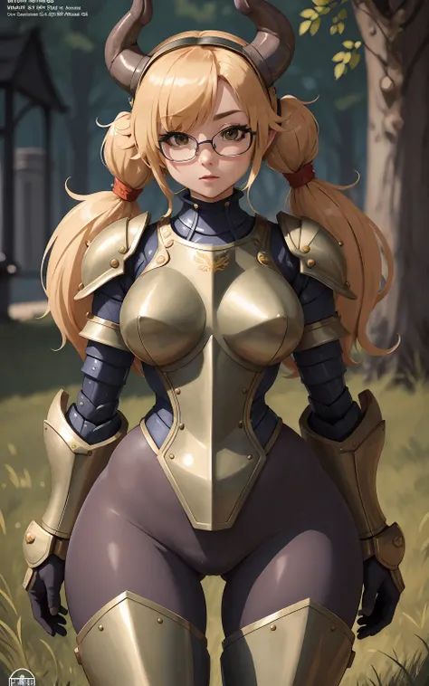 (masterpiece), (best_quality), (ultra-detailed), (illustration), (welcoming), 1girl, (slutty dragonborn soldier:1.3), full body, thigh gap, gold hair, hair over one eye,twintails, [:wild, wild costume design:0.2], glasses,lying on grass,dancing, wide hips, narrow waist, perfect hourglass figure,skindentation, (power armor:1.2), korean<lora:EnvyCuteMix01:0.55>, official art, vivid color, finely detailed, hyper detailed, 8k, high resolution illustration, absurdres, intricate detail