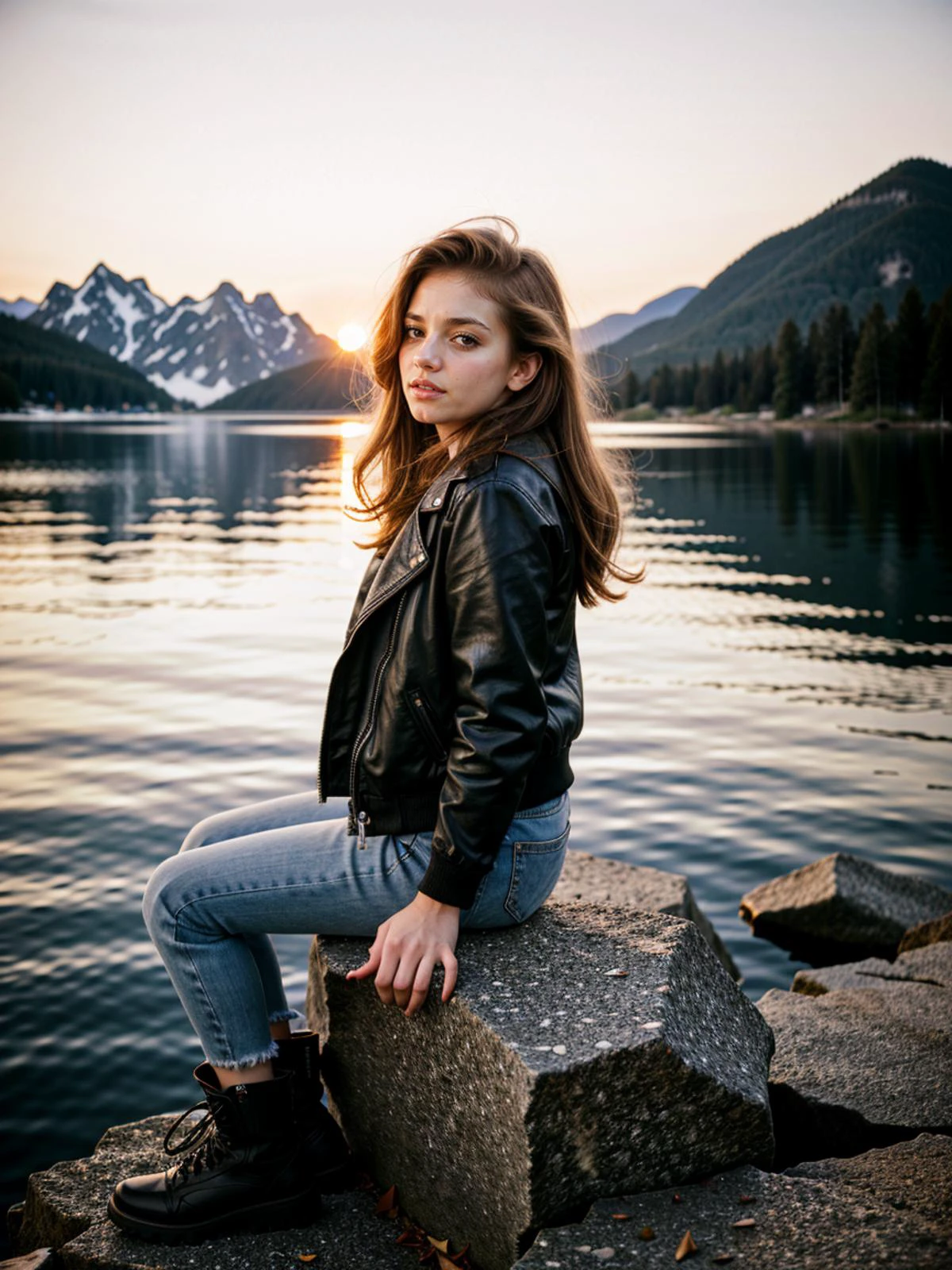 Analog photograph, tv_Preslee_MXAI
BREAK
, sad expression, wearing a winter coat, wearing winter pants, wearing winter boots, sitting on a rock by a frozen mountain lake, midnight, moonlight, shot from the side,
BREAK, (((Ultra-HD-details, Ultra-HD-detailed, Ultra-HD-realistic, Ultra-HD-photo-same-realistic-quality-details))), 8k uhd, dslr, soft lighting, high quality, film grain, Fujifilm XT3