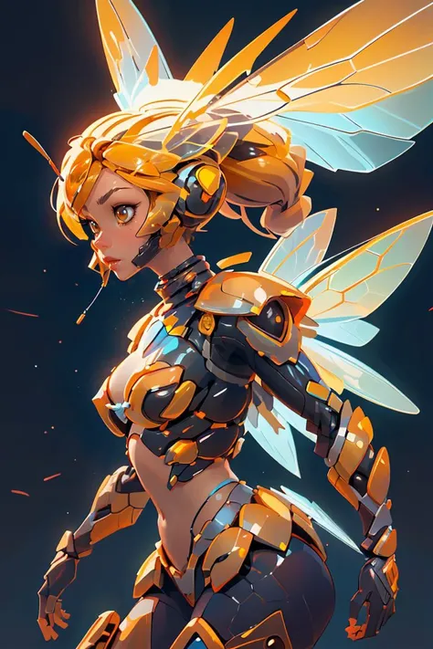 1girl,long hair, beautiful face, symmetrical face,honey core, ultra bright from core,  <lora:HoneyTech:1> honeytech, honey, scifi, see-through,    <lora:bikini-pastie-armor:1> pasties, bikini armor,  needle sword