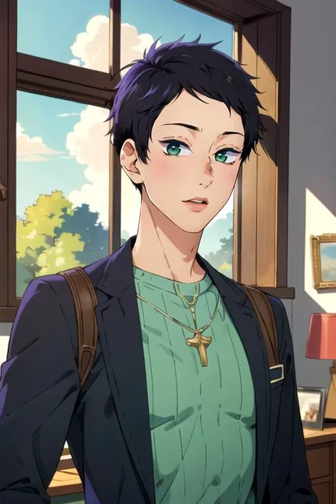 (best quality:1.1), (masterpiece:1.4), movie still, 1boy, solo, male focus, , upper body, , , , <lora:hayato_yuzuki:0.88>, hayato_yuzuki, black hair, green eyes, short hair, fairy tale costume, science fantasy,