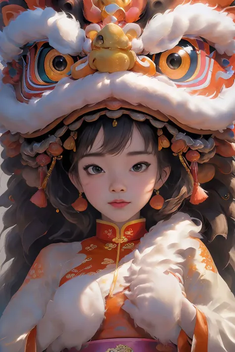 <lora:LionDanceV1:0.7>,lion_dance,, (masterpiece, best quality, high quality, highres, ultra-detailed),