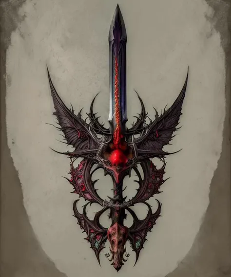 <lora:fantasysword-13:1> , fantasysword sword of chaos and nature, (realistic styled by karol bak : 1.4). complex ornate background, sharp focus, masterpiece, (RAW photo, fashion: 1.3), intricate and detailed.