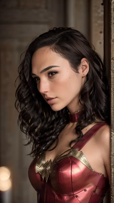 analog style, skin details, high detailed skin texture, ((photorealistic), film grain), 8k hdr, ultra realistic, film photography, gldot, Movie poster, action scene, gal gadot as wonder woman, (detailed skin,detailed eyes:1.3),  steampunk armor, masterpiece, intense , ambient light, Vivid color of field, High contrast, hyper realism, intricate detailed photorealistic, portrait photograph, trending, award winning photography, vivid colors, ultrahd, hdr shot, dramatic composition, vibrant colors, sharp details,   <lora:galGadotLora_v10:0.8>