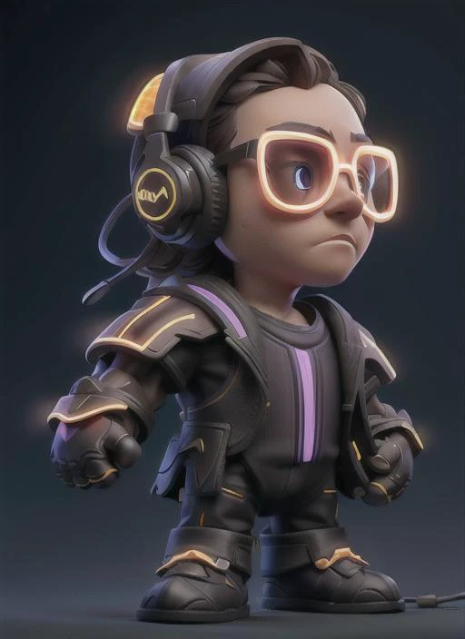 masterpiece, best quality, 1pinguin, rgb, headphones, goggles, <lora:GamerFashion-rgb-V1:1>