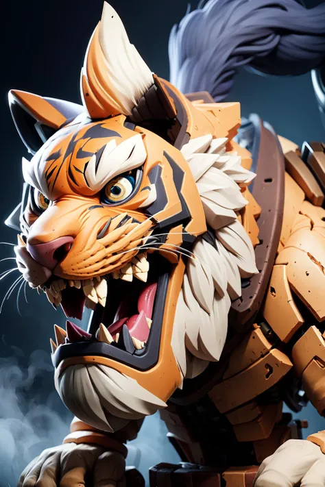 mechanical tiger head
canon
battlefield
fog
dust
( masterpiece, ) (best quality)