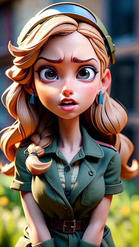 A stunning intricate full color portrait of a beautiful blonde woman, wearing a yellow shirt <lora:epiNoiseoffset_v2:1>, happy, epic character composition,by ilya kuvshinov, alessio albi, nina masic,sharp focus, natural lighting, subsurface scattering, f2, 35mm, film grain, half body shot <lora:BunnyCo:1>