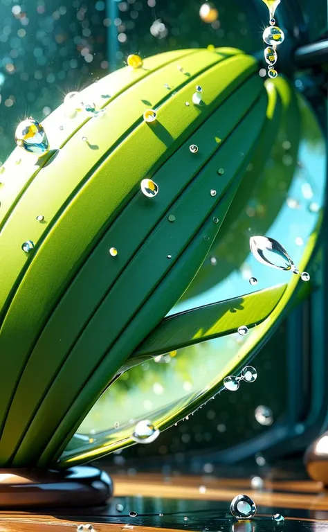 cloisonnism, a close up of water droplets on a green surface, condensation droplet render, ultra detailed rain drops, 8k texture, 8 k texture, hyper realistic texture, the sims 4 texture, seamless game texture, photorealistic texture, texture for 3 d, texture for 3d, highly detailed texture render, green rain, droplets on the walls, (Stately details:1.12), (Precise details, hyperdetailed:1.15), <lora:add_detail:0.5>, (Asian-Less:0.5),(bad-hands-5:1)