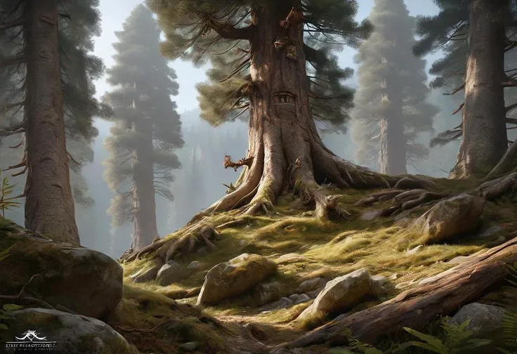 breathtaking mefistofele pre_historical forest . award-winning, professional, highly detailed