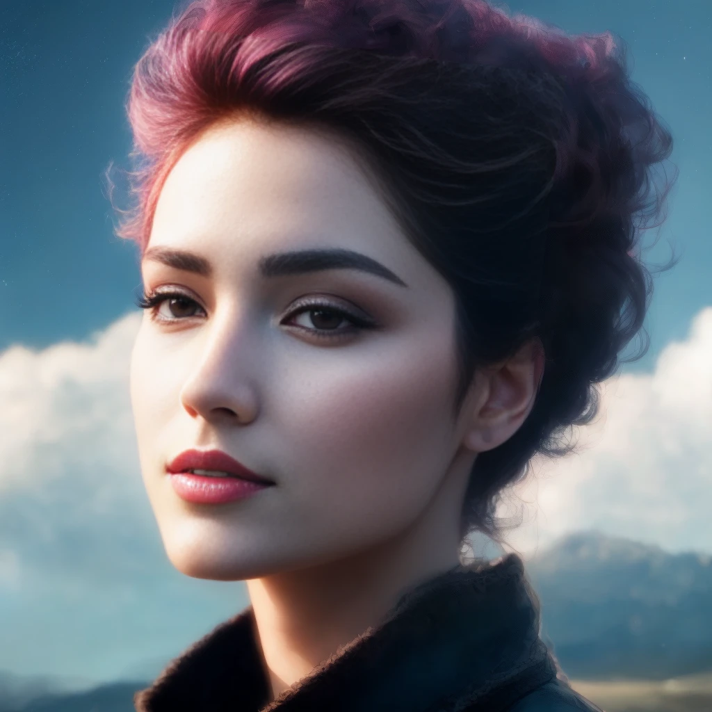 portrait, people,
hyperrealistic painting, professional, zeiss lens,
(dramatic lighting), cinematic lighting, volumetric lighting, subsurface scattering, backlight, chromatic abberation, bloom, 8k, 4k, depth of field,
masterpiece, behance hd, deviantart hd, artstation hd,
wind, clean, particles,
fantasy scene, movie poster, complex background, dream,