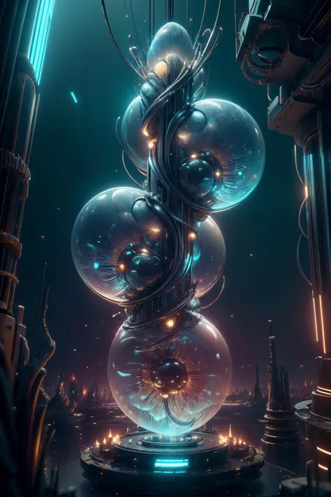 <lora:OpticalTech-60:0.8>,opticaltech ,scifi, optical fibers, inner glow, miniture city of sea monkeys, (masterpiece:1.1), (best quality:1.1), beautiful, (intricate details), unity 8k wallpaper, ultra detailed, beautiful, aesthetic, perfect lighting, <lora:TEST:0.25>