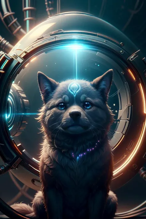 <lora:OpticalTech-60:0.8>,opticaltech ,scifi, optical fibers, inner glow, pet dog, cute and fluffy, (masterpiece:1.1), (best quality:1.1), beautiful, (intricate details), unity 8k wallpaper, ultra detailed, beautiful, aesthetic, perfect lighting, <lora:TEST:0.25>