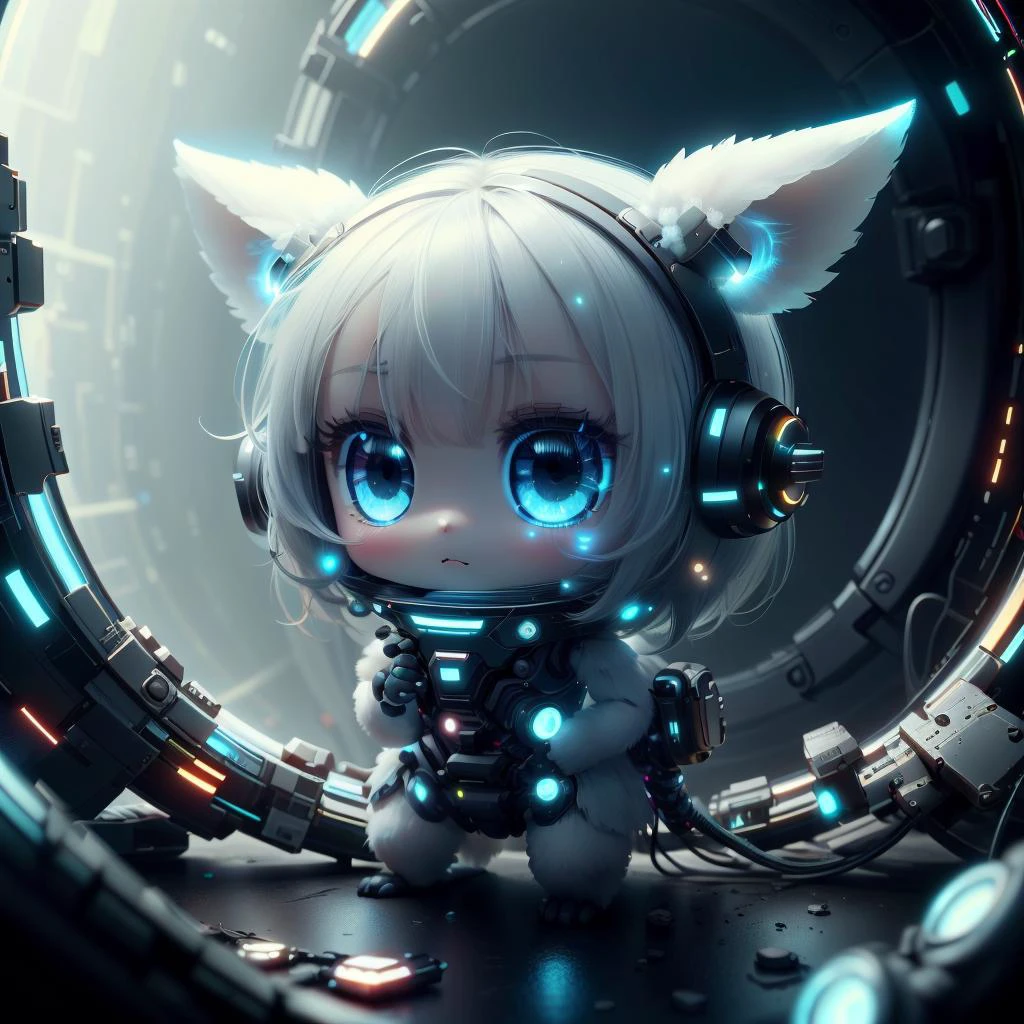Chibi connected by optical fiber on 400 gbps,Dense Wavelength Division Multiplexing , blue eyes,
<lora:OpticalTech-60:0.6> opticaltech , optical fibers, inner glow, <lora:SaltTech-20:0.5> salttech, scifi,