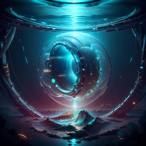 <lora:OpticalTech-60:0.8>,opticaltech ,scifi,optical fibers , translucent,inner glow,
(artificial ocean:1.2), waves