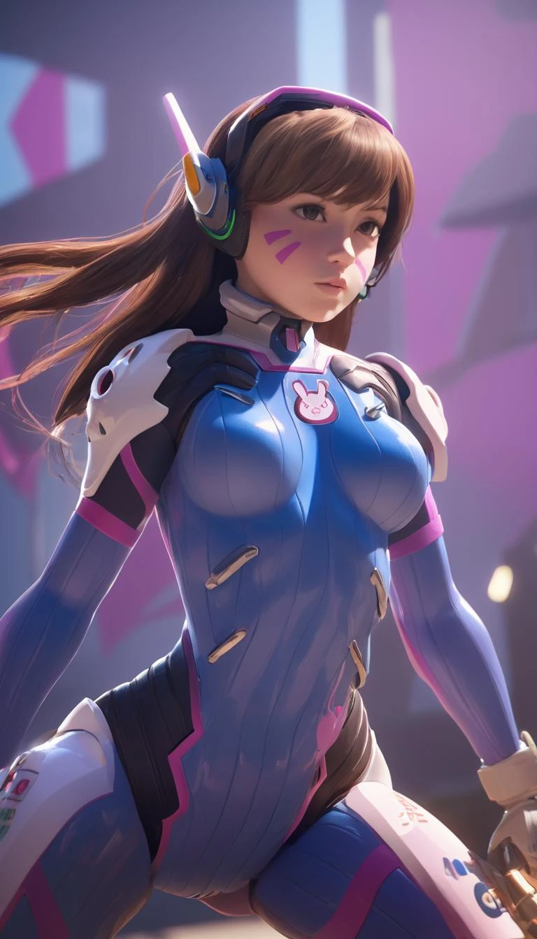 Cinematic scene, hero view, D.Va, Overwatch <lora:d.va_xl_v1:1>, action pose, detailed background, masterpiece, best quality, high quality, highres, absurdres, Guild Wars 2, (Extremely Detailed Oil Painting:1.2), glow effects, godrays, Hand drawn, render, 8k, octane render, cinema 4d, blender, dark, atmospheric 4k ultra detailed, cinematic sensual, Sharp focus, humorous illustration, big depth of field, Masterpiece, colors, 3d octane render, 4k, concept art, trending on artstation, hyperrealistic, Vivid colors, extremely detailed CG unity 8k wallpaper, trending on ArtStation, trending on CGSociety, Intricate, High Detail, dramatic, absurdes