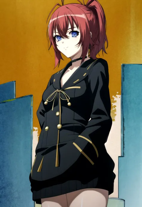 (highres, absurdres, best quality, masterpiece, extremely detailed:1.0), ((((abstract background)))), 1girl, looking at viewer,  <lora:Hyakka Ryouran Samurai Girls Style:1>