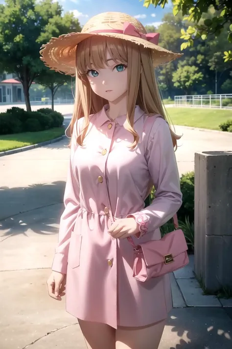 ((masterpiece)), (absurdres:1.3), ((beautiful detailed cinematic light: 1.3)), (extremely detailed CG unity 8k wallpaper:1.3), (ultra-detailed:1.3), (depth of field:1.3), (best shadows:1.3), (perfect anatomy:1.3), (detailed eyes:1.3), (wide-set eyes:1.3), (large eyes :1.3), <lora:GoodHands-vanilla:2>, (2D:1.2), (anime:1.2), (anime screencap:1.2),
((outdoor:1.3)), (park:1.3), (at_day:1.3), (playground:1.0)
masterpiece,best quality,highres,ultra-detailed,aayume,long hair,bangs,<lora:minami_yume:0.8>, standing
(petite girl:1.0), <lora:youchien v1.0:0.3> jyojifuku,hat, yellow headwear, long sleeves, pink dress,bag, cowboy shot