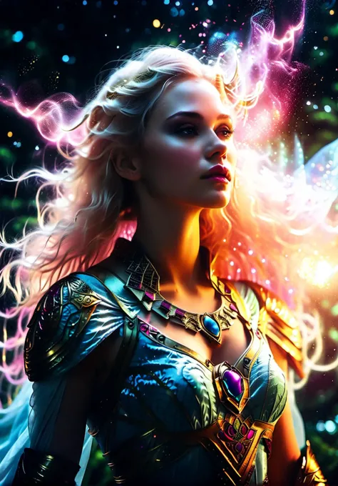 cinematic film still (Ethereal Wonderland:1.4), (Mystical Atmosphere:1.3),(Fantasy Realism:1.2), (space_style:0.6), cosmic outer space, Unsplash contest winner, 16k resolution, 300 dpi, 600 dpi, 4k, Contest winner, High definition, detailed, realistic, 8k uhd, high quality, <lora:ChalkDustStyleSDXL:0.8>, daylight, (masterpiece,best quality:1.5), ultra realistic,32k,RAW photo,(high detailed skin:1.2), 8k uhd, dslr, soft lighting, high quality, film grain <lora:ahanhatbinh:0.7><lora:lora-sdxl-flaming-person:0.5> . shallow depth of field, vignette, highly detailed, high budget, bokeh, cinemascope, moody, epic, gorgeous, film grain, grainy