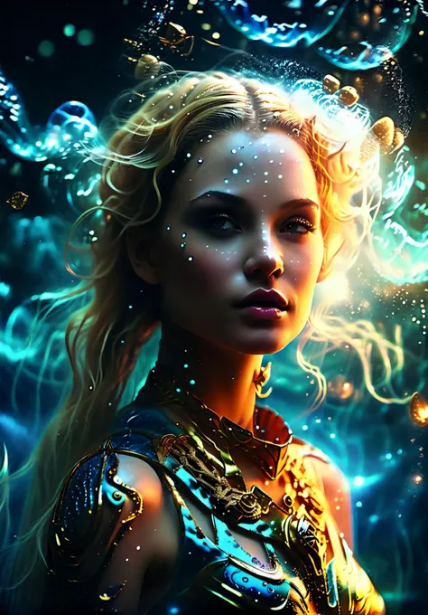 cinematic film still (Ethereal Wonderland:1.4), submerging in the sea, (Mystical Atmosphere:1.3),(Fantasy Realism:1.2), (space_style:0.6), cosmic outer space, Unsplash, 16k resolution, 300 dpi, 600 dpi, 4k, Contest winner, High definition, detailed, realistic, 8k uhd, high quality, <lora:ChalkDustStyleSDXL:0.8>, daylight, (masterpiece,best quality:1.5), ultra realistic,32k,RAW photo,(high detailed skin:1.2), 8k uhd, dslr, soft lighting, high quality, film grain ,<lora:lora-sdxl-flaming-person:0.5> <lora:AetherPunkAI:0.5>, . shallow depth of field, vignette, highly detailed, high budget, bokeh, cinemascope, moody, epic, gorgeous, film grain, grainy