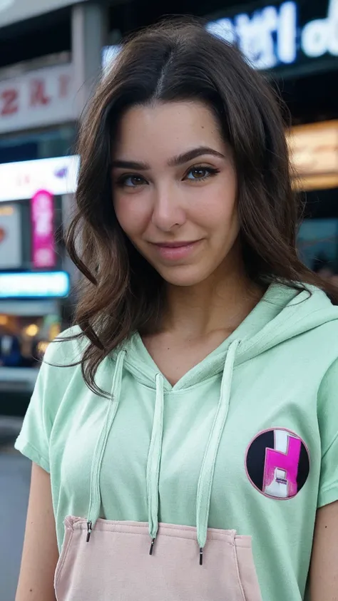 epiCPhoto, <lora:4smrSharon:0.95>, brown_hair, long_hair, wavy_hair, brown_eyes,
shocked face, (white opaque t-shirt), (pink open hoodie),
<lora:breastsizeslideroffset:0.4>, <lora:microwaistV05:0.3>