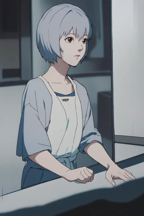 (RAW photo, best quality), 1girl, natural lighting, rei ayanami,
<lora:satoshi_kon_art_style_v1_2:1>, satosh kon art style,