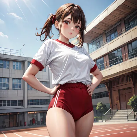 (masterpiece:1.2), (best quality:1.2), (extremely detailed:1.2)(ultra detailed), (1girl:1.4), <lora:trueBuruma_v26red:0.2> red buruma, red gym uniform, 
<lora:add_detail:0.8>
 <lora:school_yard_v0.1:0.8> school yard
dancing