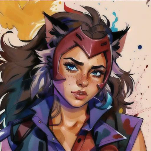 <lora:last:0.70> masterpiece, best quality, 1girl, solo, catra, messy hair