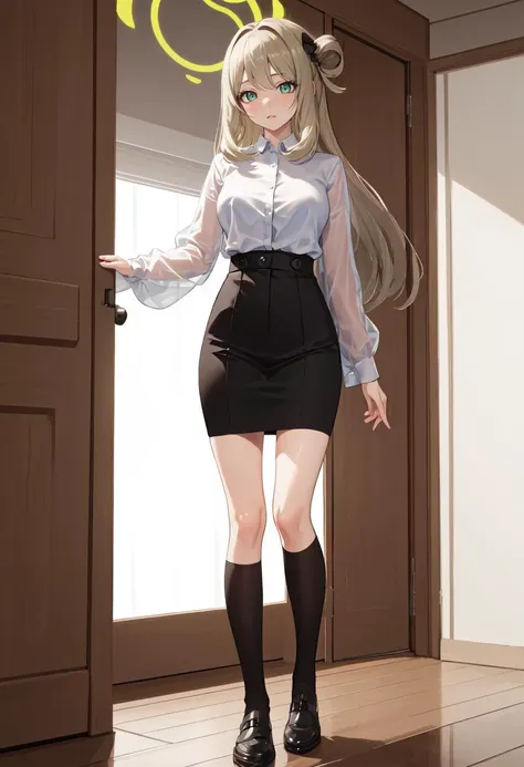 (safe:1.10), best quality, masterpiece, highres, solo, (nonomi_bluearchive:1.10), full body, 12 <lora:nonomi_bluearchive:0.80>