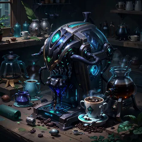 <lora:NerazimAI:.9> NerazimAI coffee machine , intricate, detailed