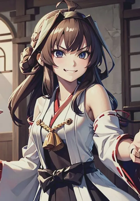 <lora:FastBattleship_Kongou:0.8>, FastBattleship_Kongou, smirk,, (gorgeous, beautiful, enchanting:1.3)
