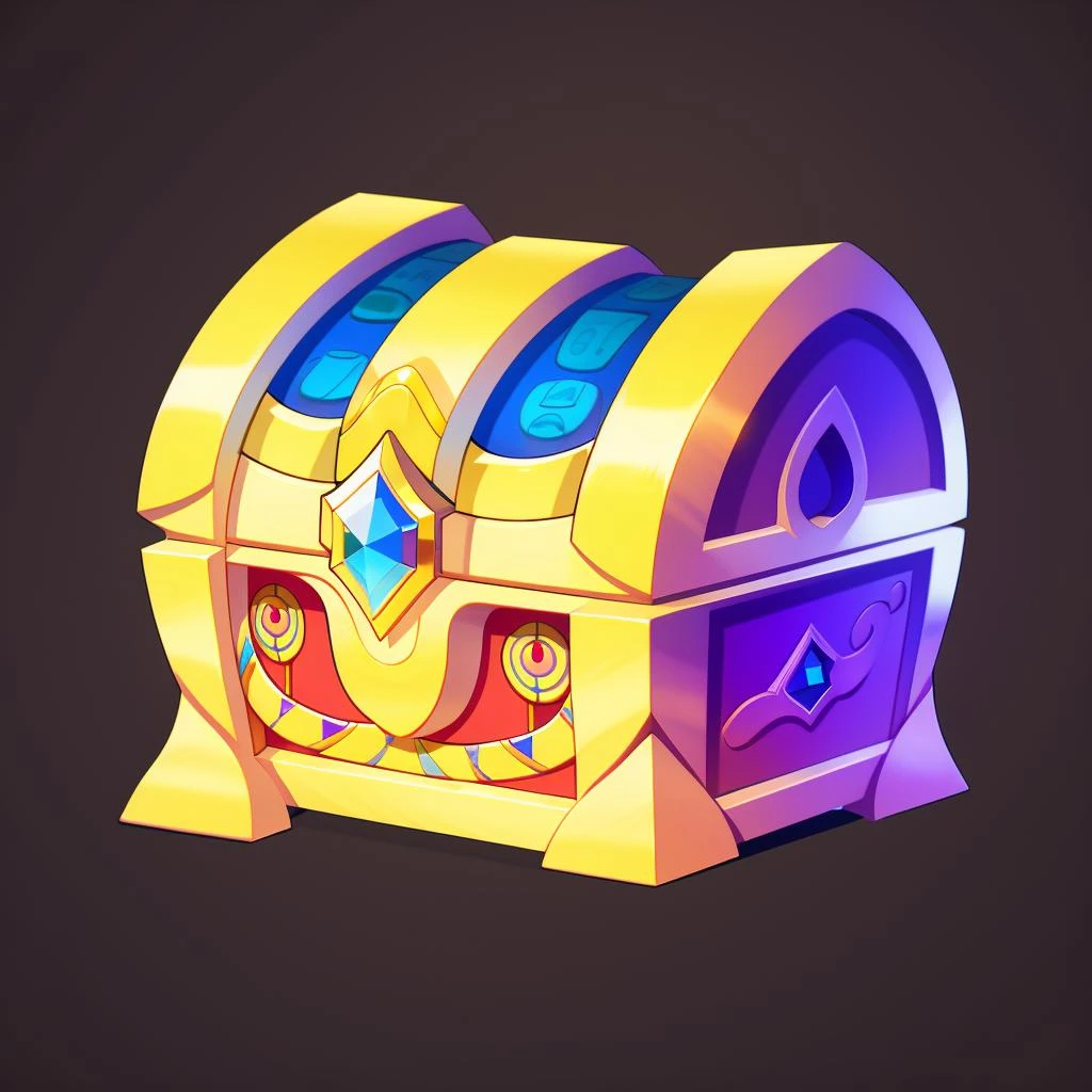 Treasure chest, no human, simple background, gray background, black background, precious stones, Egyptian motifs, decorations
<lora:Treasure chests:1>