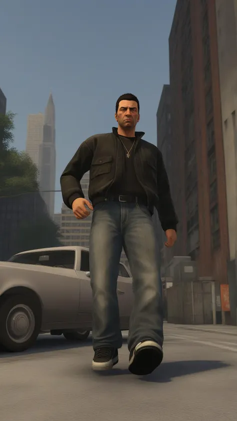 Gang Man, Claude of gta3,Realistic, ray tracing