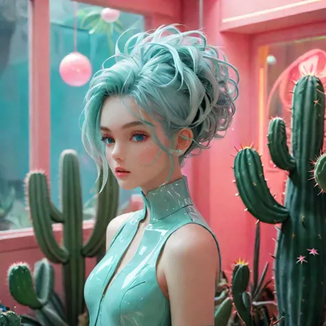 ((fullbody :1.3)) <lora:add-detail-xl:1.5> NSFW, masterpiece, best quality, a woman with an atomic head and cactus house, in the style of hyper-detailed, ethereal urban scenes, surreal 3d landscapes, light cyan and pink, detailed facial features, expressive character designs, les automatistess colorful still lifes, swirling vortexes lEICA SL2 50mm F 1.4 kit,mirrorless lens RAW photo, best quality, Hazeltine Color Analyzer, masterpiece:1.3),(realistic, photo-realistic:1.37),realistic skin texture,(photorealistic:1.3),(hyperrealistic:1.2), 1 cute girl, solo,( beautiful indigo eyes:1.2),perfect face, <lora:mjv6:0.8> <lora:det4ilz_XL:0.8> <lora:Kodak Motion Picture Film Style:0.8> Kodak Motion Picture Film Style