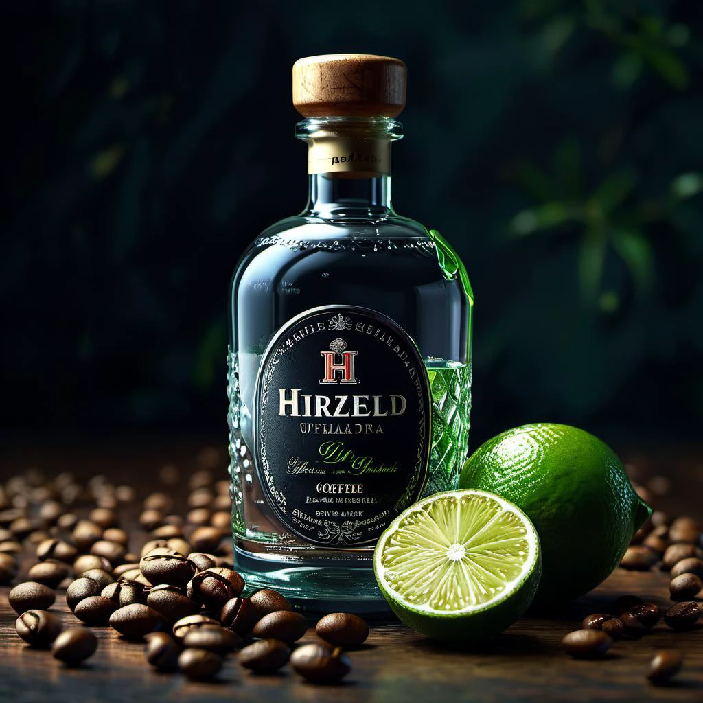 Gin bottle, lime,coffee beans, ((dark theme)), (masterpiece),((ultra-detailed)), (highly detailed CG illustration),(expressionless), (best quality:1.2), High quality texture, intricate details, detailed texture, High quality shadow, Cinematic Light, Depth of field, light source contrast, perspective,20s, (ulzzang-6500-v1.1:0.5), <lora:epi_noiseoffset2:1>, <lora:add_detail:0.8>,.highly detailed background, 16k UHD, hasselblad 100C, 50.0mm, f/2.8, 1/250s, ISO 500 <lora:mjv6:0.8>
