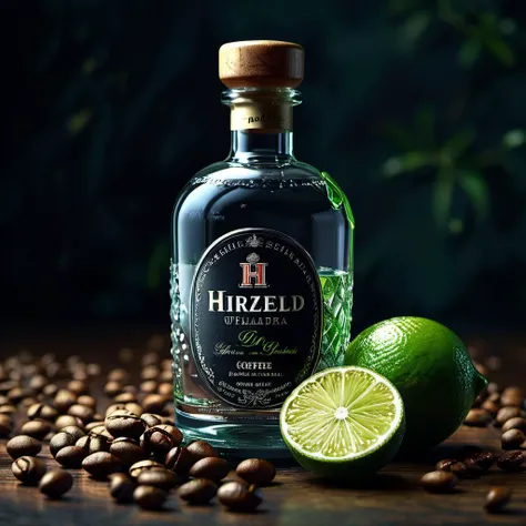 Gin bottle, lime,coffee beans, ((dark theme)), (masterpiece),((ultra-detailed)), (highly detailed CG illustration),(expressionless), (best quality:1.2), High quality texture, intricate details, detailed texture, High quality shadow, Cinematic Light, Depth of field, light source contrast, perspective,20s, (ulzzang-6500-v1.1:0.5), <lora:epi_noiseoffset2:1>, <lora:add_detail:0.8>,.highly detailed background, 16k UHD, hasselblad 100C, 50.0mm, f/2.8, 1/250s, ISO 500 <lora:mjv6:0.8>