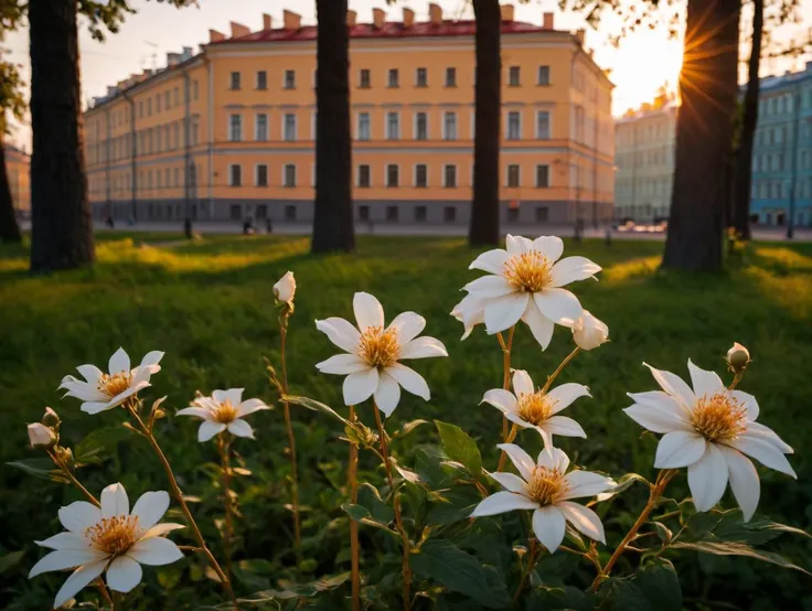 RAW photo of, park, high quality, beautiful, golden hour, shadow , building, flower, walk, 8k uhd, dslr, soft lighting, high quality, film grain, Fujifilm XT3, extremely detailed, saint petersburg
<lora:piter-step00022500:1>