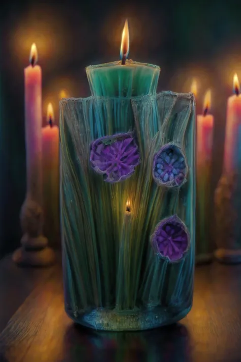 ((masterpiece:1.3,best quality,highest detail)), Gel candle, epic realistic, award winning photography, <lora:add_detail:1> <lora:plantcells:0.9> plantcells