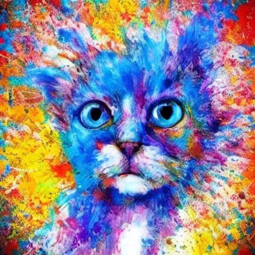 acry1ic style cat<lora:acry1ic-000015:1.5>