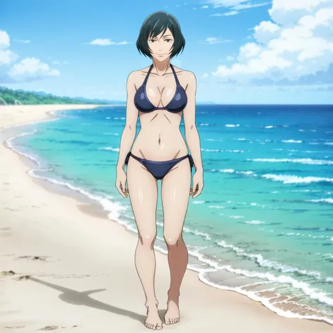 masterpiece,high quality,solo,
<lora:MaiZen'in001:0.7>,looking at viewer,smile,
MaiZen'in,1girl,
bikini,ocean,beach,sunshine,
full body,