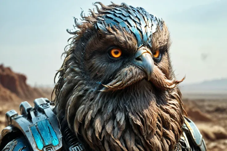 <lora:xl_more_art-full_v1:0.7>, (best quality:1.5), (hyperrealism:1.3), (intricate emotional details:1.5), (ultra detailed), (sharp focus), (sharp details), detailed digital illustration of a Cybernetic griffin with glowing implants with a beard, in a Post-apocalyptic wasteland with mutated creatures, <lora:- SDXL - brdanmu_ beard_mustache_V1.0:1> brdanmu, beard, mustache