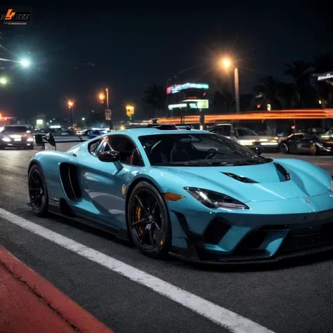 super cars, illegal driving, night Florida street racing, action, need for speed, GTA 5, Forza, big smile Sarasota, driver POV photo, insane near death photo