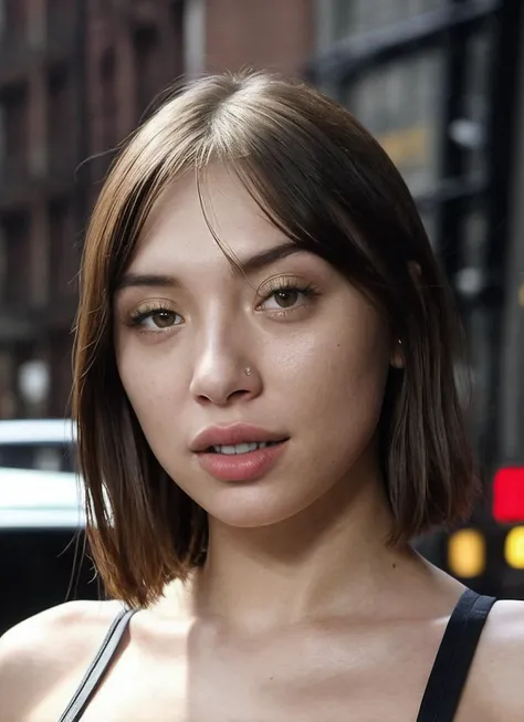 photo of sks woman, pale skin, working class in new york city, upper body, detailed skin, 20 megapixel, canon eos r3, detailed, detailed face, <lora:locon_bogini_v1_from_v1_64_32:1>