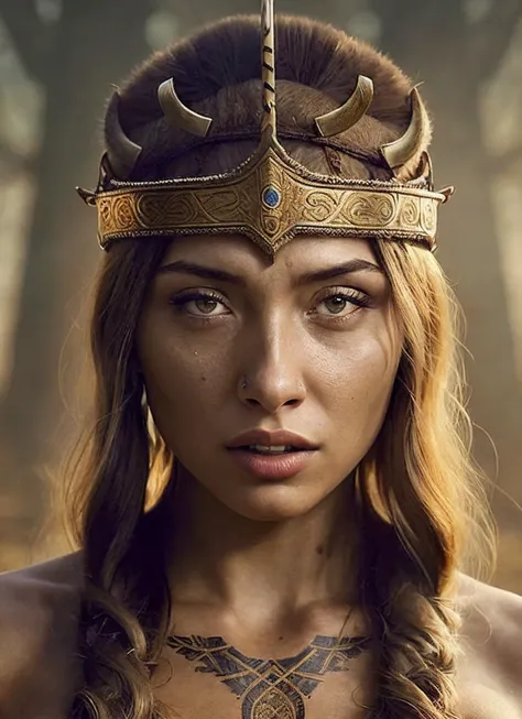 A stunning intricate full color portrait of (sks woman:1) as (viking warrior), (barbarian), epic character composition, by ilya kuvshinov, alessio albi, nina masic, sharp focus, natural lighting, subsurface scattering, f2, 35mm, film grain, <lora:locon_bogini_v1_from_v1_64_32:1.25>