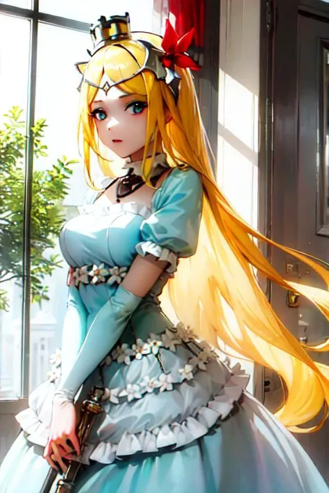 <lora:RennerPrincessV10:0.8>,Renner,Renner_Princess,(masterpiece, best quality, hi-res:1.2), 1girl, solo,<lora:AGM:1>