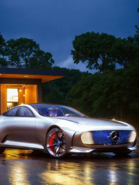 masterpiece, best quality, mercedesiaa, 1car, night, rainy, highly detailed <lora:MERCEDESIAA:0.7>