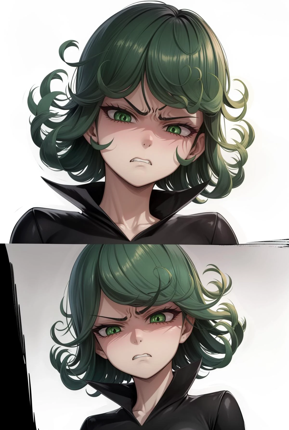 mikudashigao,disgust, angry, emotionless, annoyed, clenched teeth, frowns, constricted pupils, shaded face,<lora:ÐÑÑажение лиÑа оÑвÑаÑениÑ;гнева;ÑаздÑажениÑ;Ñ
мÑÑоÑÑи(mikudashigao(disgust, angry, emotionless, annoyed, clenched teeth, frowns, constricted pupils, shaded face):0.9>, <lora:ÑаÑÑмаки ванпаÑмен(tatsumaki):0.8>, tatsumaki,black dress, 1girl, in full growth, best quality, masterpiece, good quality