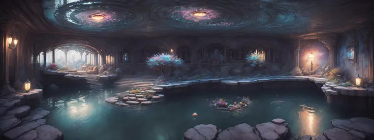 big house, water, epic, Steve Henderson, rocky moon orbiting a gas giant, <lora:miaobishenghua_v10:2>, floating petal, (nostalgia and peacefulness:1.3), artistry, corona render., dark fantasy, Chromatic Aberration, (extremely detailed hyperrealistic masterpiece), hard edge lighting, cinematic lighting, Gilles Beloeil, open floor plan, film grain, 8k, (muscular body:1.4), by cyril rolando