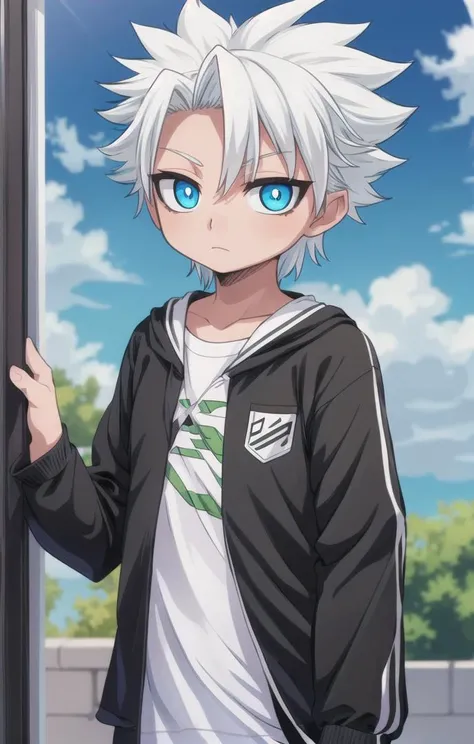 1 boy,more details in eyes,cute,looking at viewer, adorabel boy,cute face,details sky,handsome,young,juvenile, ((masterpiece:1.4,best quality)),multiple details, eyeshadow,sfw, <lora:hitsugaya_toushirou:0.6>,
hitsugaya_toushirou